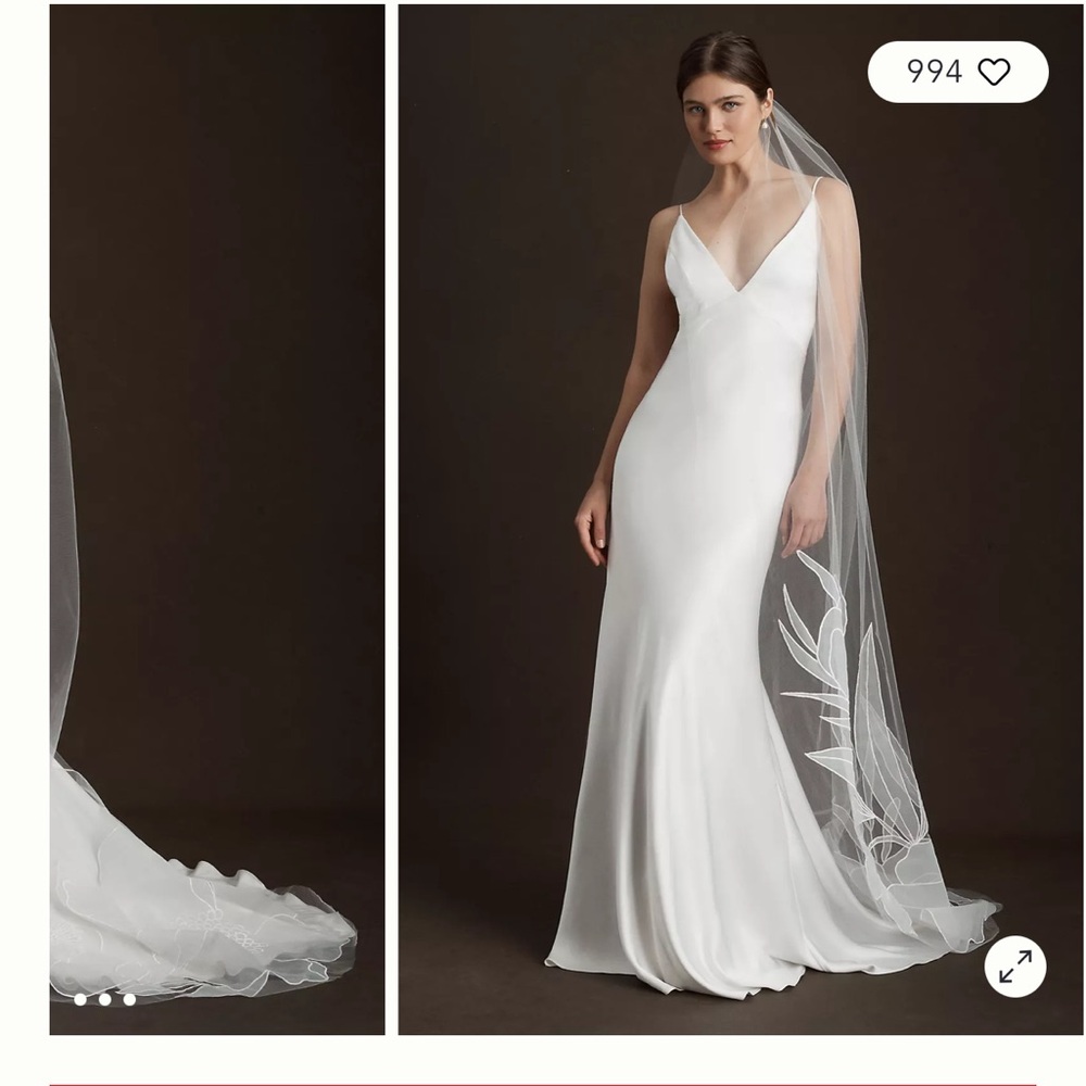 ✨ Anthropologie / BHLDN Perugia Chapel Veil – Never Worn ✨ - Picture 4 of 6